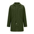 thumbnail image 4 of Pejock Men's Casual Trench Coat Slim Fit Hoode Long Jacket Overcoat Pea Coat wih Pockets, 4 of 6