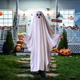 thumbnail image 1 of Xihbxyly Disfraz de Fantasma de Halloween, Capa Blanca Aterradora, Disfraz de Juego de Rol Espeluznante, Diseño Unisex, Versátil para Fiestas de Halloween, Mascaradas, Varios Tamaños Incluidos., 1 of 7