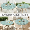 thumbnail image 7 of Blue Cartoon Pegasus Donut Pattern Round Fitted Tablecloth with Elastic Edge,Dining Table Cover Waterproof,Outdoor Round Tablecloth for Camping,Dining,Indoor and Outdoor, 7 of 7