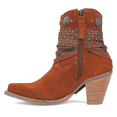 thumbnail image 3 of Dingo Womens Bandida Paisley Studded Toe Cowboy  Ankle Boots, 3 of 5