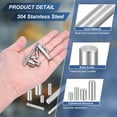 thumbnail image 3 of 18Pcs M5x35mm 304 Stainless Steel Dowel Pin, Cylindrical Shelf Support Peg Pin, 3 of 6