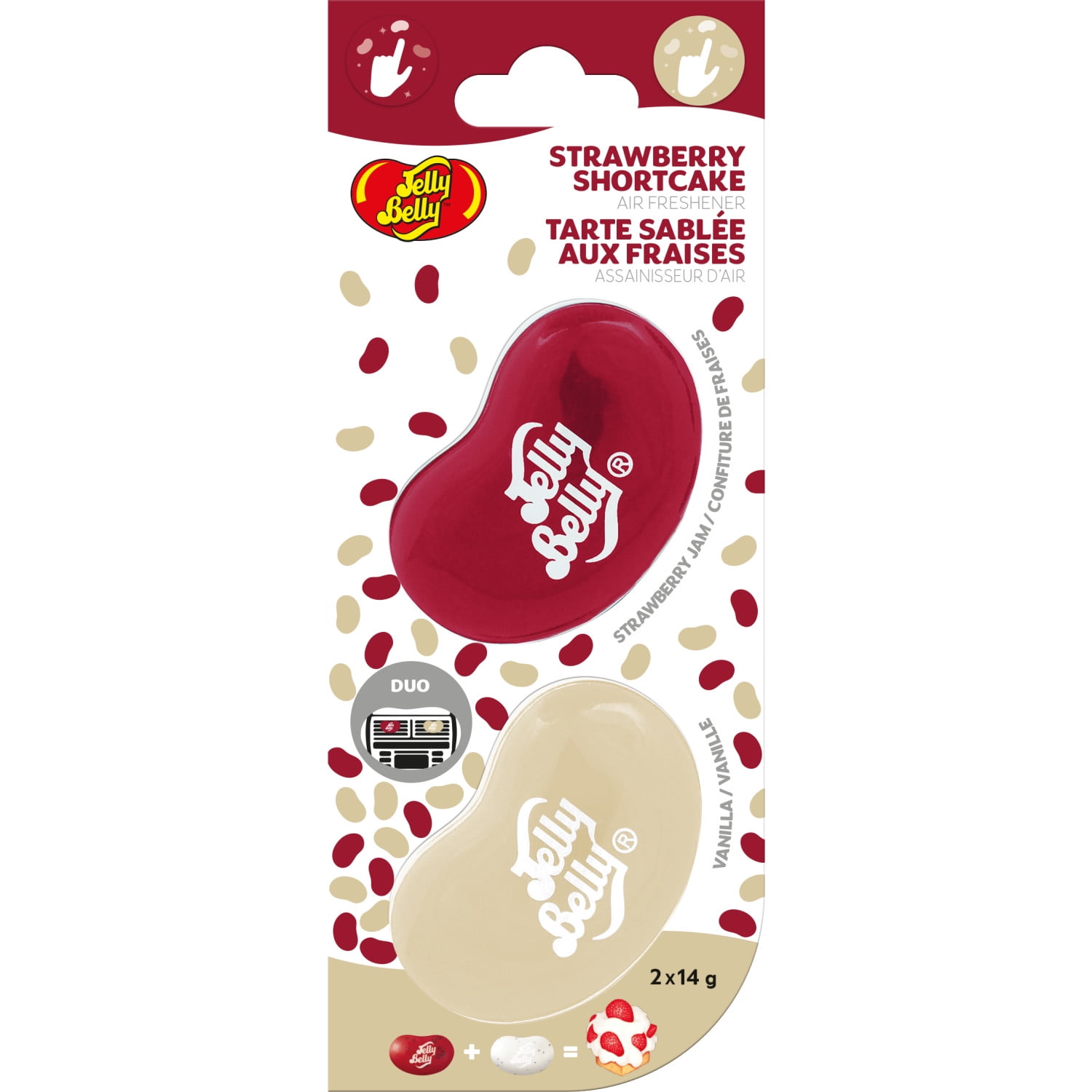 Jelly Belly Air Freshener (Strawberry Shortcake Scent, 2 Pack), ENERGIZER JB DUO STRSHRTCK 2PK