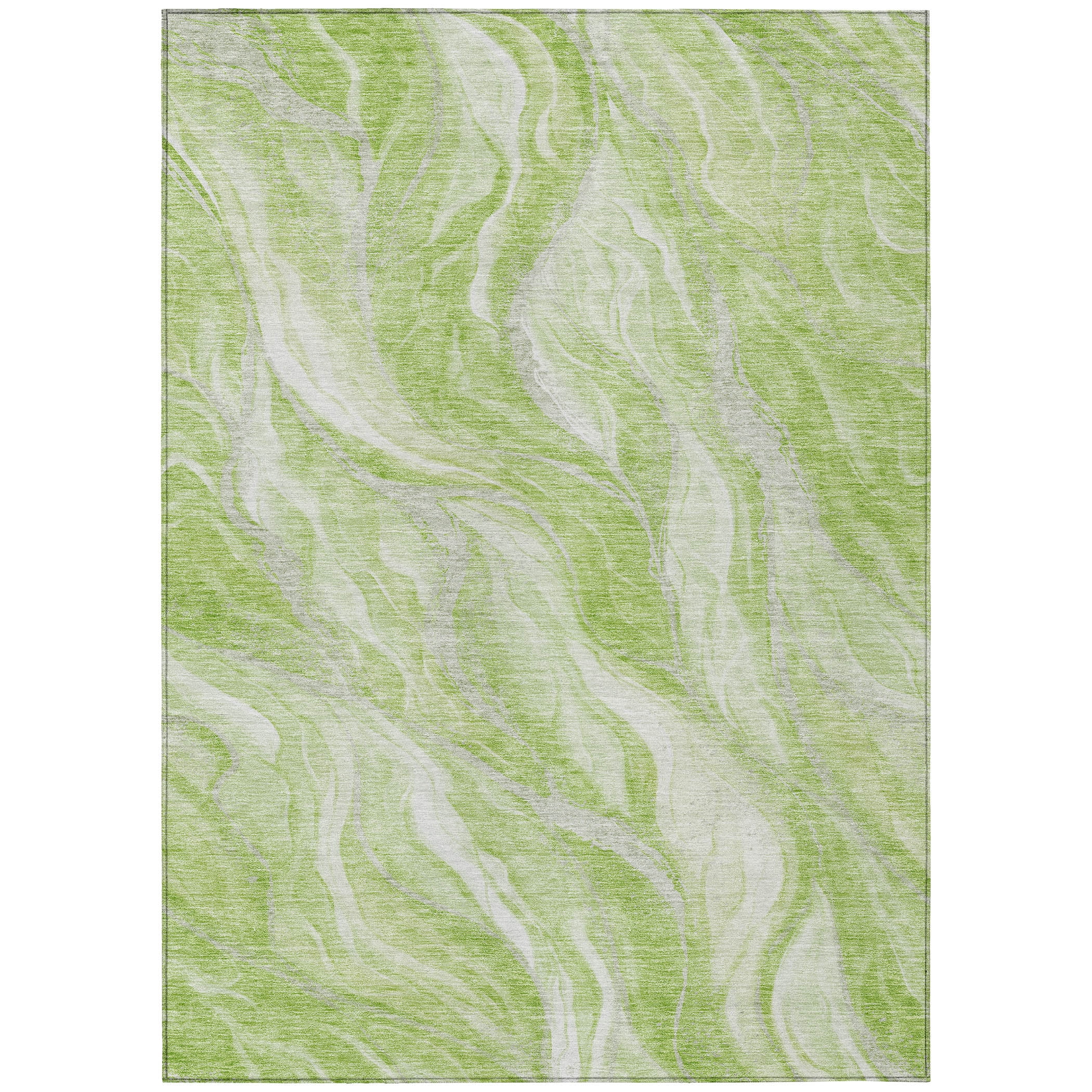 Addison Rugs Chantille Indoor/Outdoor Transitional Waves Aloe Washable Rectangle Rug, 10' x 14'