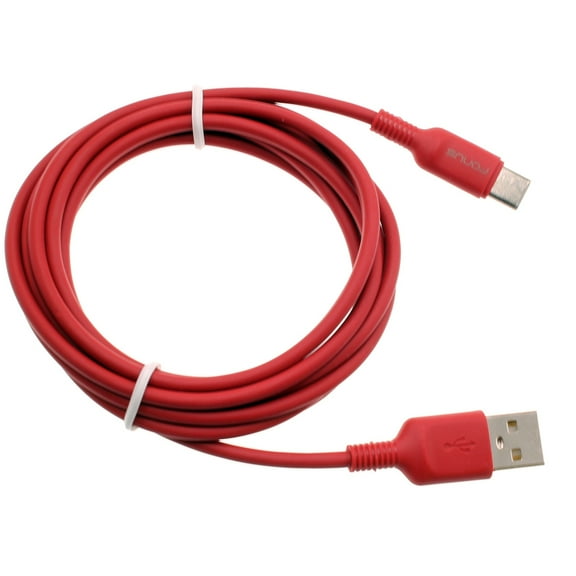 Red 6ft USB-C Cable for Galaxy S21 FE 5G - Charger Cord Power Wire Type-C Fast Charge Sync Compatible With Samsung Galaxy S21 FE 5G