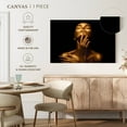 thumbnail image 5 of Elephant Stock Lady Gold Chic Wall Art - Horizontal Canvas Wall Art - Living Room Wall Decor - Fashion And Beauty Canvas - Black And Gold Decor - 36" x 24", 5 of 8