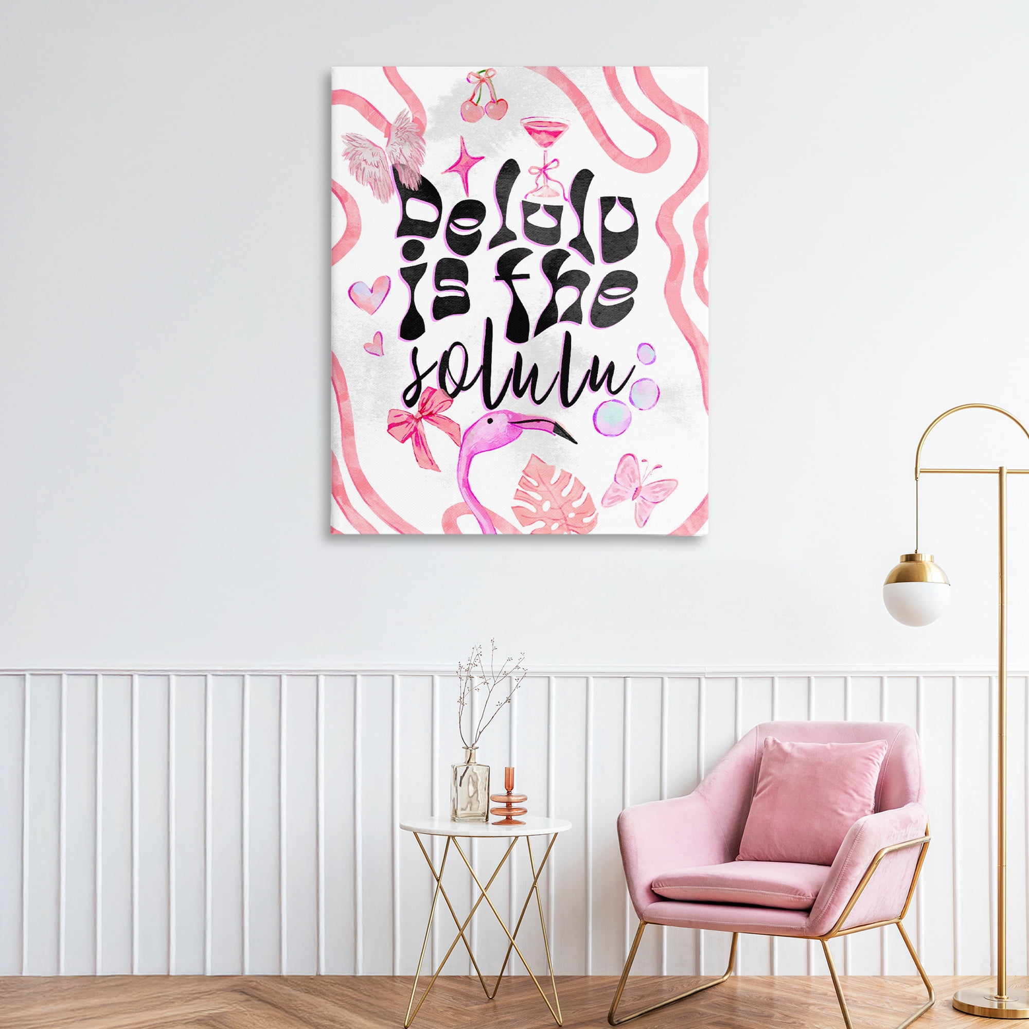 Stupell Industries Delulu Is The Solulu Canvas Wall Art, design by Ziwei Li