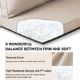 thumbnail image 3 of HONEY HOME Outdoor Loveseat Cushion Set, 48 x 24, Water Repellent, Fade Resistant, Couch love seat Filled with shredded sponge for added support, 3 of 6
