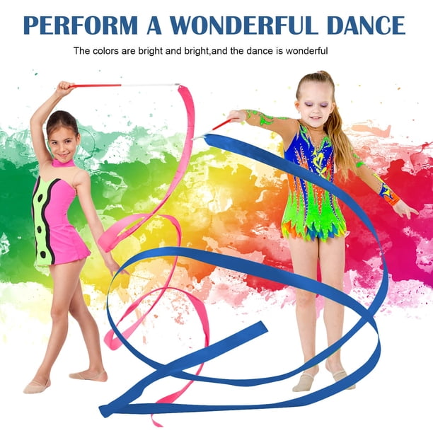 Greeniant Cinta artesanal exquisita de 6 uds para actuaciones de gimnasia y danza cinta de gimnasia cinta de baile Ropa Deportiva, Zapatos