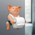 thumbnail image 5 of 2PCS Pig Funny Toilet Paper Holder Toilet Organizer Restroom Rack, 5 of 5