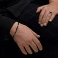 thumbnail image 3 of 6Ct Princess Cut Simulated Diamond 14K Black Gold Plated Charm Tennis Bracelet, 3 of 4