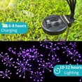 thumbnail image 6 of Solar Garden Lights, New Upgraded 2 Pack Solar Swaying Starburst Light, Waterproof Fireworks Outdoor Lights, Yard Patio Pathway Decoration, Purple, 6 of 15