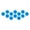 Blue, variant on Hexagon Acrylic DIY Wall Sticker 3D Stereo Home with for Interiors