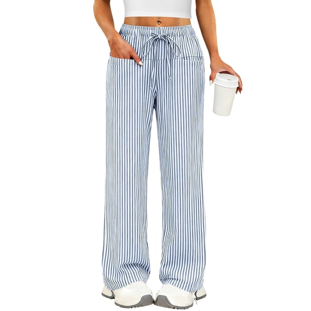 Pantalons et Pyjamas Rayés Unis pour Femmes, Confortables et Polyvalents
