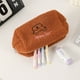 thumbnail image 3 of Bolsa de maquillaje de peluche de oso y cordero | Estuche de lápices de gran capacidad | Neceser con diseño de corazón para niñas | Organizador de papelería multiusos para la escuela, la oficina y, 3 of 4
