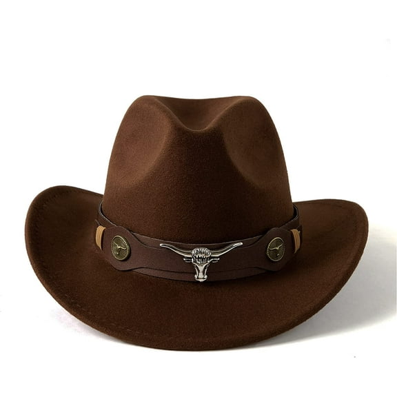 Classic Womens Western Cowboy Cowgirl Hats with Wide Belt