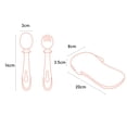 thumbnail image 3 of Cubiertos de Silicona Flexible Niño Bebe Portatil Viaje Escuela Dara Baby  Acc0069, 3 of 4