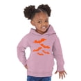 thumbnail image 3 of Awkward Styles Halloween Toddler Hoodie Girls Boys Orange Bats Fleece Hooded Sweatshirt, 3 of 5