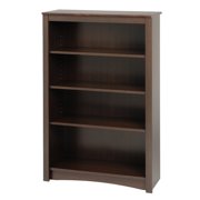 Atlin Designs 48" 4 Shelf Wood Bookcase in Espresso