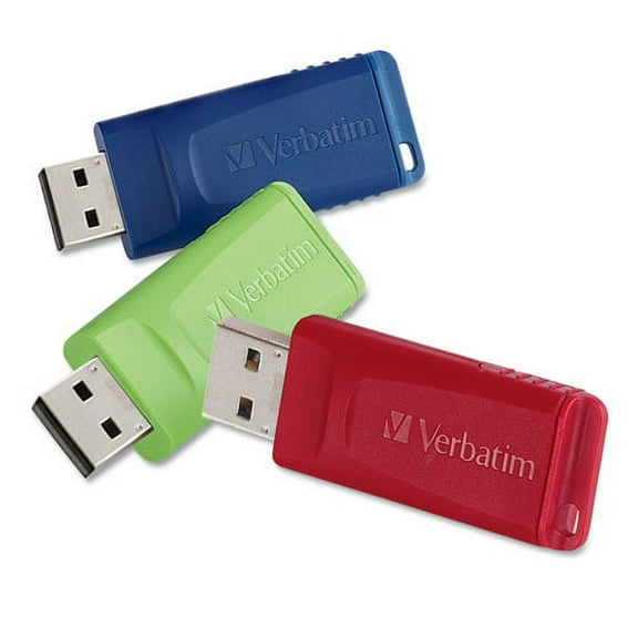 Store 'n' Go Usb Flash Drive, 8 Gb, Assorted Colors, 3/pack | Bundle of 2 Packs
