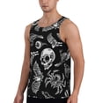 thumbnail image 2 of Daiia Skull bird bat spider Printed Men's Quick Dry Fit Muscle Tank Top Slim-Fit Tank Workout Tank Top Lightweight Sports Tank Top-Medium, 2 of 7