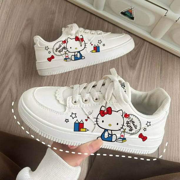 Kawaii Shoes Hello Kitty Shoes Girls Boys Breathable Casual Shoes My Melody  Cinnamonroll Sneakers Sports Shoes