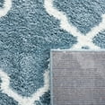 thumbnail image 6 of SAFAVIEH Berber Alastar Abstract Shag Area Rug, 7' x 7' Square, Blue Rust/Ivory, 6 of 8