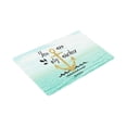 thumbnail image 3 of MKHERT You are My Anchor Nautical Anchor Quotes on Seascape Ocean Doormat Rug Home Decor Floor Mat Bath Mat 30x18 inch, 3 of 3