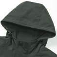 thumbnail image 5 of Thousandth Heavy Duty Hooded Work Jacket for Men Plus Size Windproof Water Repellent Outdoor Coat with Zipper Travel Hiking Outerwear, 5 of 8