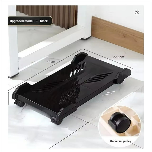 Support de Tour d'Ordinateur Réglable Support Mobile pour CPU Étui de Jeu pour PC avec 4 Roulettes pour la Plupart des Bureaux d'Ordinateur PC