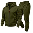 thumbnail image 6 of SERTGUTR Boys' Hoodie Sweatshirt Set, Zip Up Jacket and Jogger Pants, Solid Color Warm Fleece Lined Tracksuit with Pockets, Everyday School Casual Outfit, 6 of 9