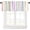 Colorful, variant on Stripe Valances Curtain for Kitchen Cafe, Vertical Pastel Colorful Striped Window Treatment Valances Short Curtains Rod Pocket Drape for Home Decor, 54x18inch