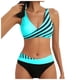 thumbnail image 2 of Mejor Belleza Mujer Traje de Baño de Moda Aumentar el tamaño 2 Piezas Tankini Tops de Bikini y Partes de Abajo Verde M, 2 of 4
