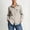 Beige, variant on Women's UPF50 Long Sleeve Sun Protection Shirt, Button Down Collared Outdoor Top with Zipper Pockets, Quick Dry Hiking Fishing Shirt for Travel and Casual Wear