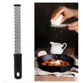 thumbnail image 6 of 1-Pack Premium Lemon Zester & Cheese Grater – Stainless Steel Kitchen Tool for Citrus, Parmesan, Chocolate, Ginger, Garlic, Nutmeg & Vegetables TIKA, 6 of 10