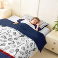 thumbnail image 3 of jejeloiu Rugby Football Helmet Twin Comforter Sets,Boys Ball Game Bedding Set For Sport Gamer Reversible 2pcs, 3 of 7