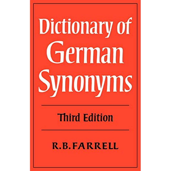 Pre-Owned Dictionary of German Synonyms (Paperback) 0521290686 9780521290685