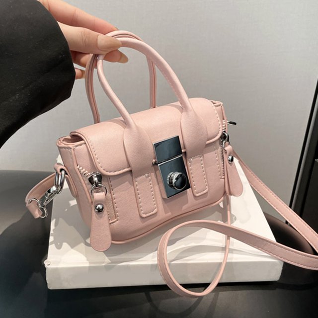 Damas Lindo Mini Bolso Bolso Hombro Elegante Bolso Cita Cuerpo Cruzado (rosa)