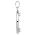 thumbnail image 3 of FJC Finejewelers 14 kt White Gold Polished 22.0mm Prong Coin Bezel Pendant, 3 of 6