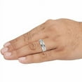 thumbnail image 5 of Men's 1/5 Carat T.W. Diamond 10kt White Gold Wedding Band, 5 of 5
