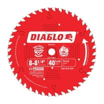 Diablo 8-1/4 in. Dia. x 5/8 in. Carbide Tip Finishing Saw Blade 40 teeth 1 pc.