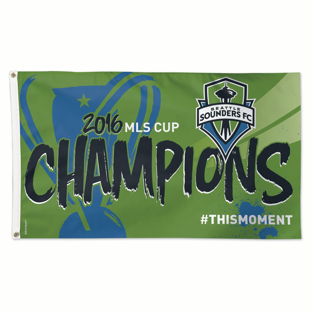 MLS Seattle Sounders FC Wincraft 2016 Cup Champions 27" x 37" Vertical Flag NEW! 