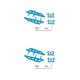 thumbnail image 1 of sweethay 1 Juego de placa de pie portátil para Pedal lateral, accesorios de pedales de Metal modificados mejorados, reemplazo 1/24 para Axial Type2 NO2, 1 of 6