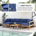 thumbnail image 2 of ELPOSUN 7-Piece Sectional Outdoor Cushion Set - Replacement Cushions for Patio Furniture, Waterproof & Weather-Resistant Lounge Sofa Cushions (Navy blue), 2 of 5