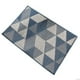 thumbnail image 1 of Yuarrent Tapete para puerta, alfombra geométrica antideslizante absorbente de agua, tapetes lavables rectangulares para piso, entrada, hogar, Decoración del hogar Geometría/Azul marino, 1 of 6