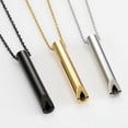 thumbnail image 2 of Breathlace Necklace Quit Smoking, Stainless Steel Mindful Breathing Necklace For Anxiety, Calm Anti-Smoking Necklace, Stress Anxiety Relief Gift., 2 of 3