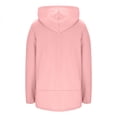 thumbnail image 6 of Pink Womens Sweaters Women's Winter Warm Hoodies Fleece Lined Sweatshirt Long Sleeve Fuzzy Warm Pullover Winter Clothes Fall Outfits for Women 2025, 6 of 6