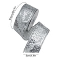 thumbnail image 3 of BSJJY 354" Bright Silver Sparkly Christmas Ribbon, Eye-Catching Glitter Finish, Durable and Flexible Plastic, Perfect for Gift Boxes, Wreaths, Doorways, Trees, or DIY Holiday Decorations, 3 of 6