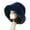 Navy Blue, variant on Hyasfey Bucket Hat Oversized Fluffy Wide Brim Soft Thickened Ear Faux Fur Winter Thermal Women Fisherman Cap for Daily Life