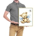 thumbnail image 4 of Creowell Child Nursery Canvas Wall Art Bear Animal Canvas Painting Cute Animal Prints Cartoon Bear Poster Nordic Kids Picture Cute Child Poster Yellow and Beige Wall Art for Living Room 12x16/16x20in, 4 of 4