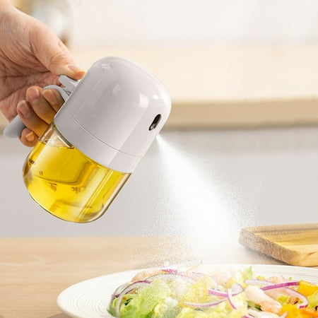 

Djiypn Filter Oil Control Spray Bottle Spray Mist Household Small Oil Pot Kitchen Leak-proof Oil Tank 300ml Spray Bottle glass White